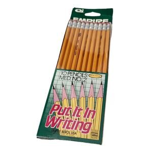 Vintage New Empire Berol Pencils Set 10 No. 2 Non-Toxic